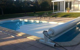 Volet de piscine hors sol mobile